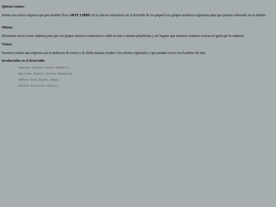 acerca de screenshot
