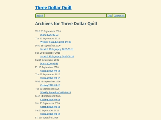 archives screenshot