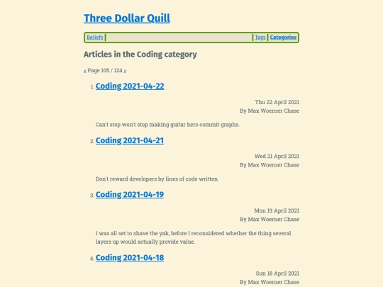category/coding105 screenshot