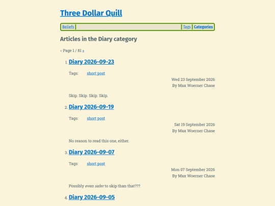 category/diary screenshot