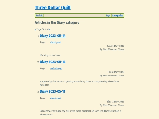 category/diary30 screenshot