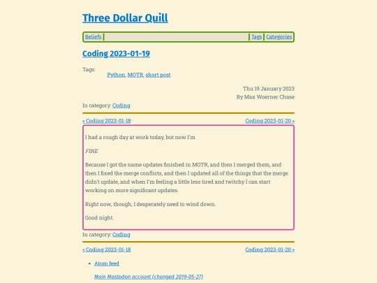 coding-2023-01-19 screenshot