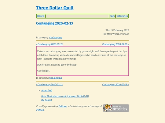 conlanging-2020-02-13 screenshot