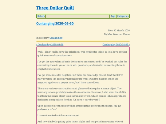 conlanging-2020-03-30 screenshot
