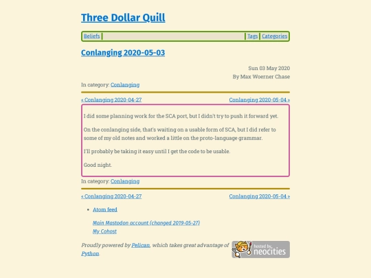 conlanging-2020-05-03 screenshot