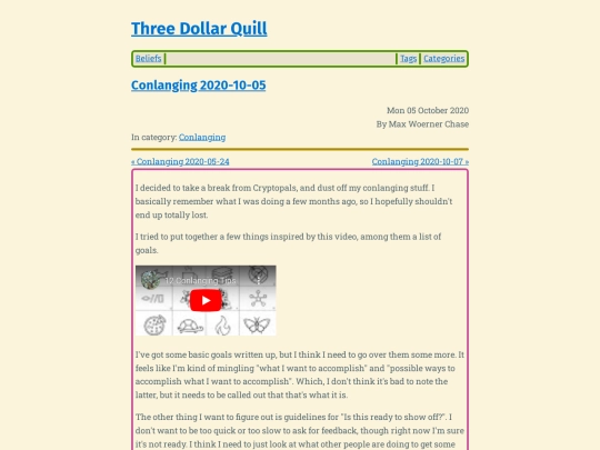 conlanging-2020-10-05 screenshot