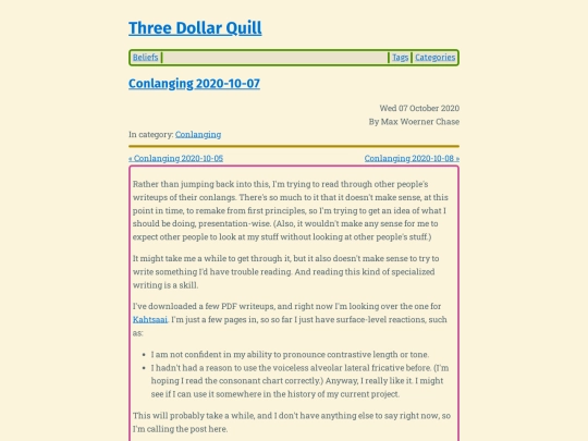 conlanging-2020-10-07 screenshot