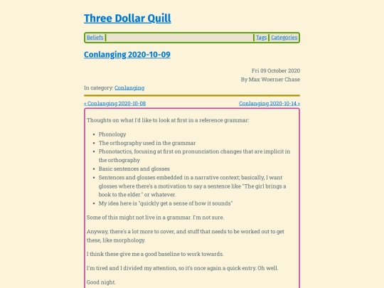 conlanging-2020-10-09 screenshot