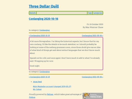 conlanging-2020-10-16 screenshot