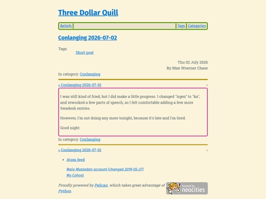 conlanging-2026-07-02 screenshot