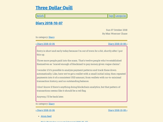 diary-2018-10-07 screenshot