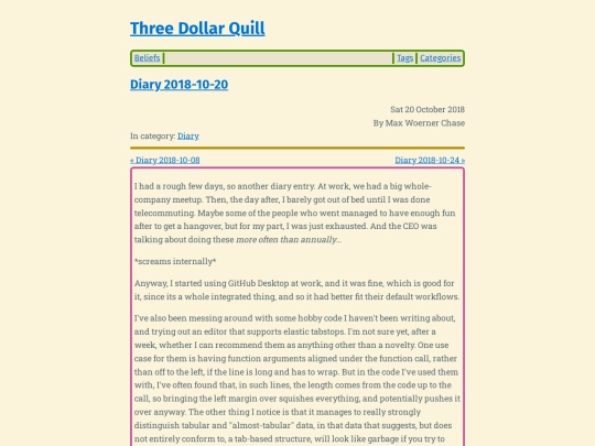 diary-2018-10-20 screenshot