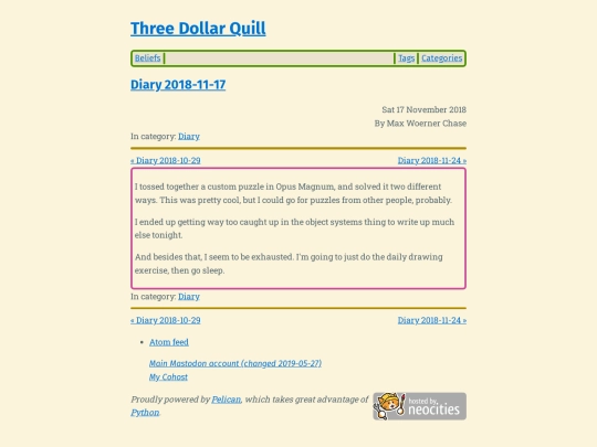 diary-2018-11-17 screenshot