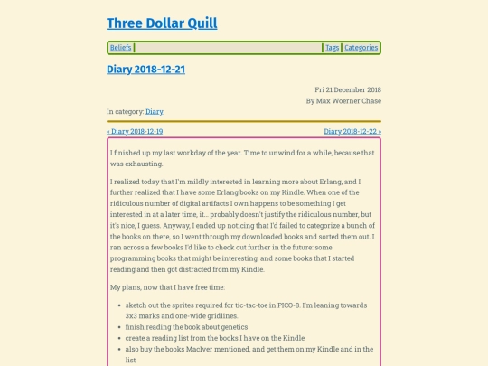 diary-2018-12-21 screenshot
