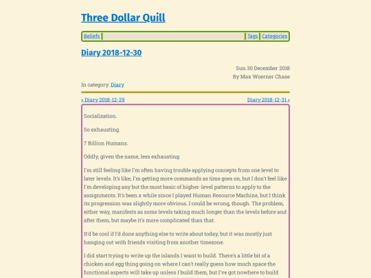 diary-2018-12-30 screenshot