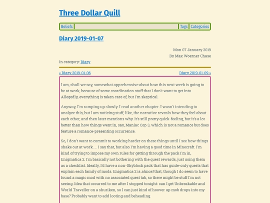 diary-2019-01-07 screenshot