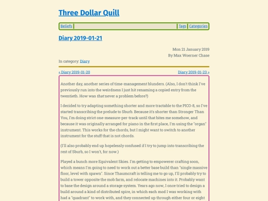 diary-2019-01-21 screenshot