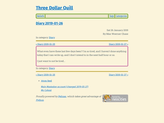 diary-2019-01-26 screenshot