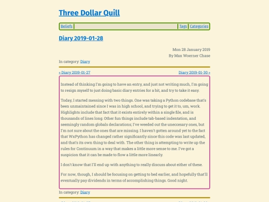 diary-2019-01-28 screenshot