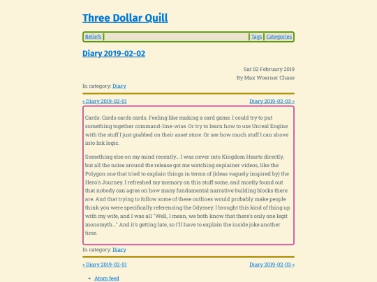 diary-2019-02-02 screenshot