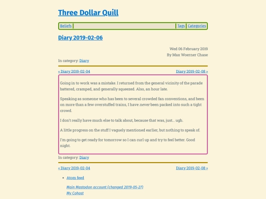diary-2019-02-06 screenshot