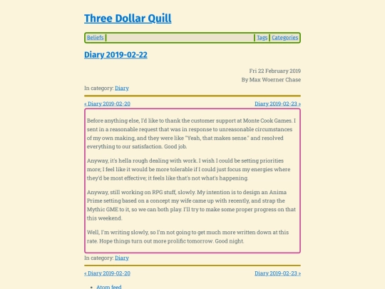 diary-2019-02-22 screenshot