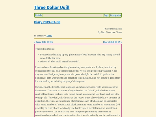 diary-2019-03-08 screenshot