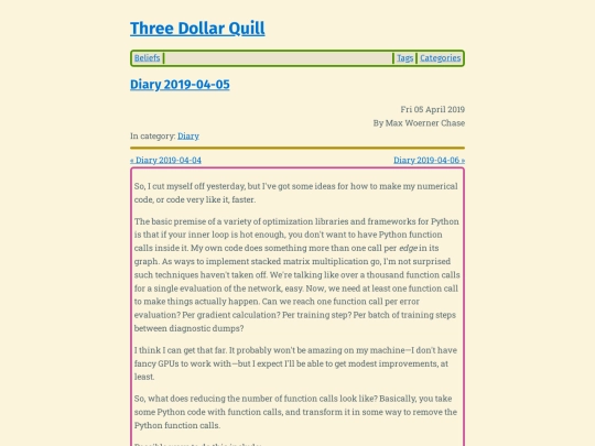 diary-2019-04-05 screenshot