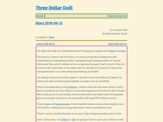 diary-2019-04-13 screenshot