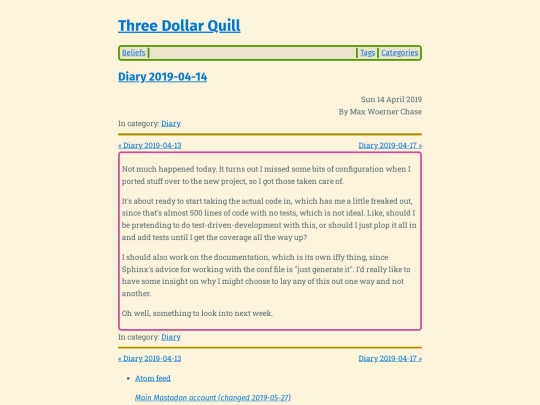 diary-2019-04-14 screenshot