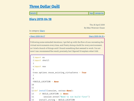 diary-2019-04-18 screenshot