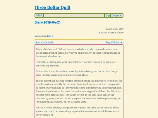 diary-2019-04-21 screenshot