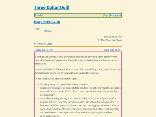 diary-2019-04-28 screenshot