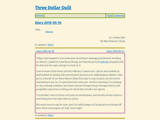 diary-2019-05-10 screenshot