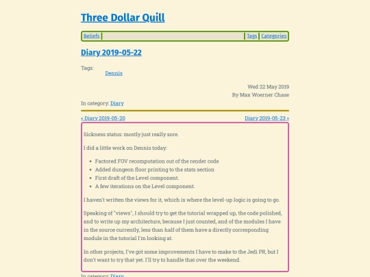 diary-2019-05-22 screenshot
