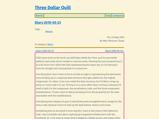 diary-2019-05-23 screenshot
