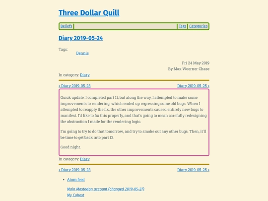 diary-2019-05-24 screenshot
