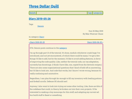 diary-2019-05-26 screenshot