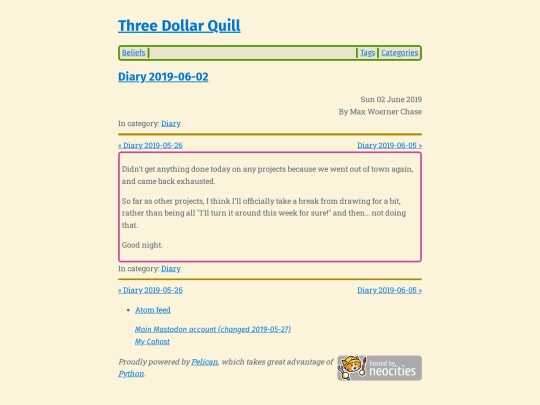 diary-2019-06-02 screenshot