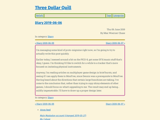 diary-2019-06-06 screenshot