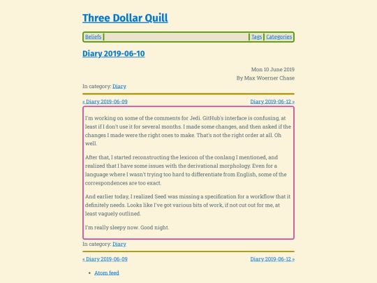 diary-2019-06-10 screenshot