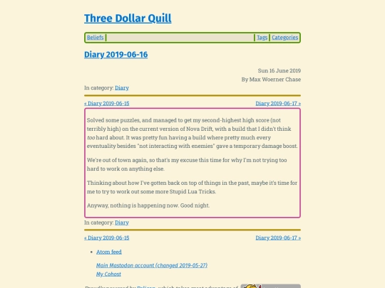 diary-2019-06-16 screenshot