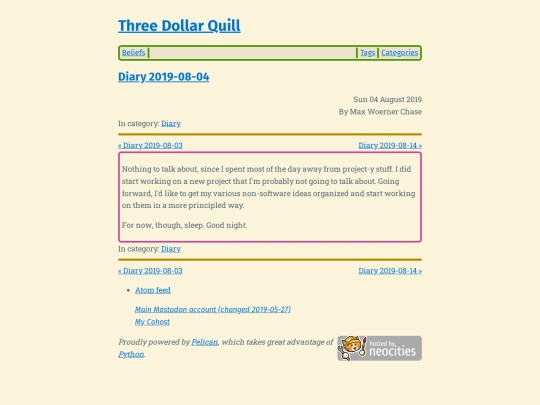 diary-2019-08-04 screenshot