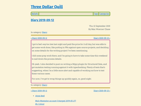 diary-2019-09-12 screenshot