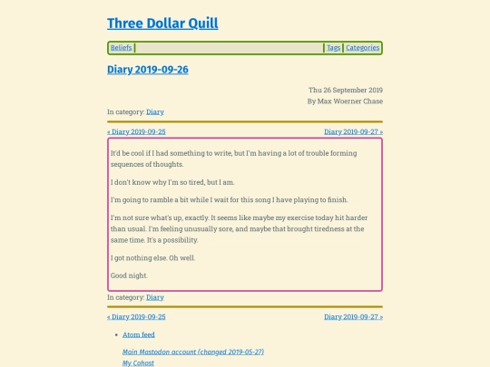 diary-2019-09-26 screenshot