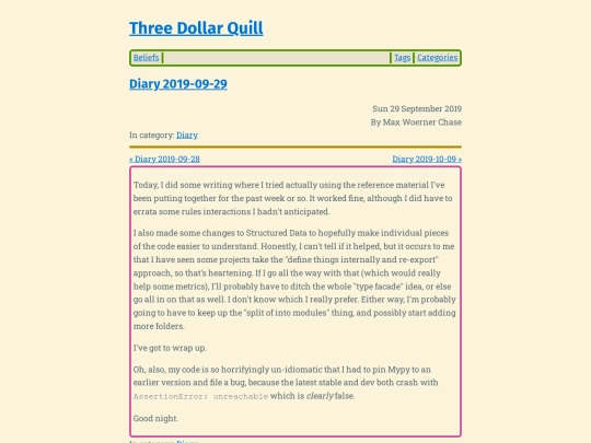 diary-2019-09-29 screenshot