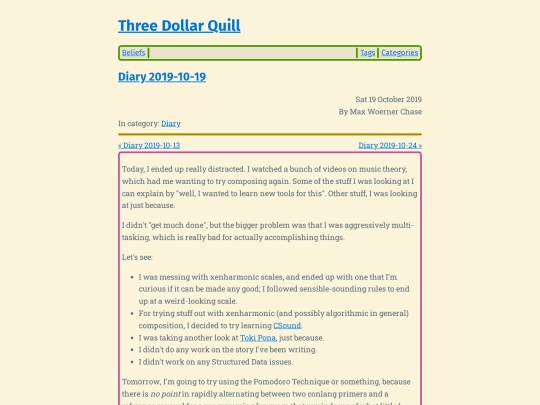 diary-2019-10-19 screenshot
