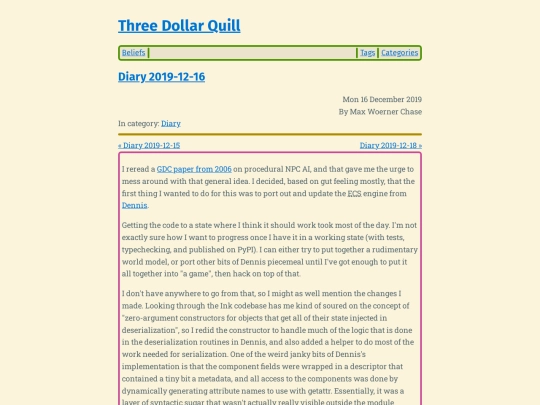 diary-2019-12-16 screenshot