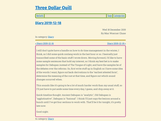 diary-2019-12-18 screenshot