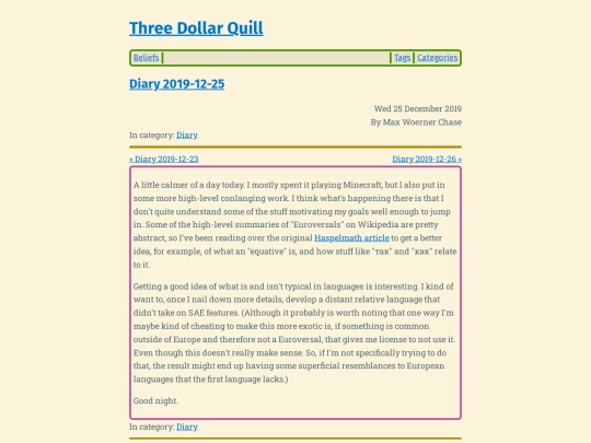 diary-2019-12-25 screenshot